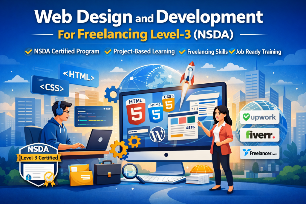 Web Design & Development for Freelancing NSDA Level 3 training programme